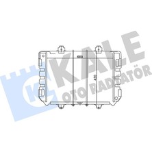 KALE RADYATÖR Kale Radyator Su Radyatoru 2 Sıra Pa (Ford Transıt 2.5 Dıesel)