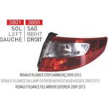 Pleksan Stop Lambası Dıs Sol ( Renault Fluence 2009-2013)