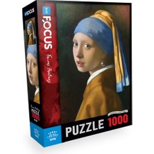 Blue Focus Puzzle Inci Küpeli Kız 1000 Parça