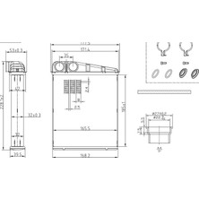 Mga Radyatör Kalorifer Radyatörü Brazing, (Mercedes Benz A-Serisi A180 | A200 (04-12) | B-Serisi B180 MGA-81255
