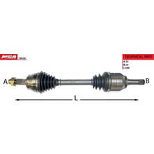 Mga Aks Aks Sol - (Fiat Fiorino 1.3 M Jet 2013/) Euro 5 (25X24X605) MGA-70939