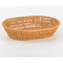 Str Store El Yapımı Doğal Hasır Sepet - Oval Ekmeklik ve Çok Amaçlı Düzenleyici (25,50X18X6 Cm)