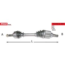 Mga Aks Aks Komple Sol Chevrolet Aveo-Kalos T200-T250 Otomatik MGA-70539