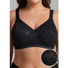 Sistina Myceshop Siyah Dantelli Toparlayıcı Sütyen - 507 - Beden 85