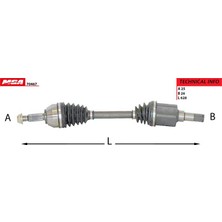 Mga Aks Aks Komple Sol ( Ford Connect 1.8tdci 75/90/110PS 02-13) MGA-70467