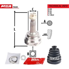 Mga Aks Kafası Aks Kafa Dis-(Toyota Yaris 99/05 1.3 ) (24X22X58) MGA-70640