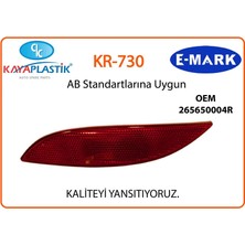 Kaya Plastik Kaya Plastık Tampon Reflektoru Arka Sol Fluence Megane Iıı (E Sertıfıkalı)