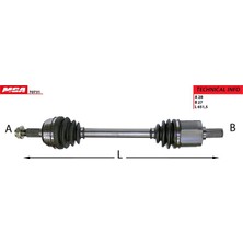 Mga Aks Aks Komple Sol-(Honda Accord 98/02 Manuel ) MGA-70731