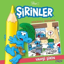 Pogo Çocuk Vahşi Şirin Hikayeli Boyama - Şirinler