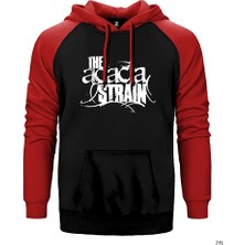 Z zepplin Acacia Strain Kırmızı Renk Reglan Kol Kapşonlu Sweatshirt