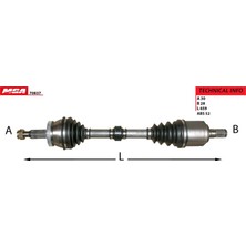 Mga Aks Aks Komple Sol-(Absli)-( Hyundai Santafe 06/10 Dizel Otom.) MGA-70837
