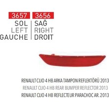 Pleksan Tampon Reflektoru Arka Sag ( Renault Clıo Iv Hb 2013- )