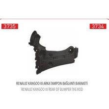Pleksan Arka Tampon Baglantı Braketı Sol ( Renault Kango Iıı )