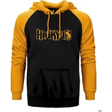 Z zepplin Haikyu Sarı Renk Reglan Kol Kapşonlu Sweatshirt