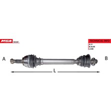 Mga Aks Aks Komple Sol R21 Manager Optima MGA-70197