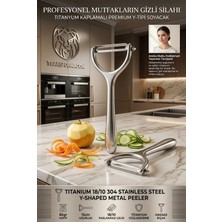 Creatividad Solutions Titanyum Çelik  Y Tipi Metal Sebze Meyve Soyacağı  18/10 304 Paslanma Çelik 723673