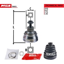 Mga Aks Kafası Dış Aks Kafasi (Audi A4 08-16 A5 10-16 A6 11-14) MGA-70853
