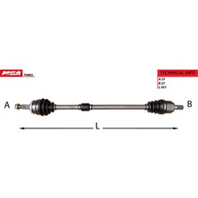 Mga Aks Aks Komple Ön Sağ (Absli) Hyundai I30 1.6 Benzin 12-15 / Elantra 11-16 / Kia Cerato MGA-70882