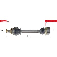 Mga Aks Sol Aks Komple Vw Polo Seat Ibiza Skoda Fabia MGA-70403