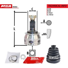 Mga Aks Kafası Aks Kafasi Dis-(Mini Cooper 02/08 1.6 R52 ) MGA-70761