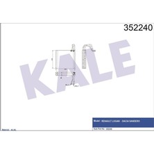 KALE RADYATÖR Kale Radyator Kale Evaporator (Dacıa Sandero Logan )