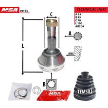 Mga Aks Kafası Aks Kafasi (Fiat Ducato 1.9 D 2.5d 2.8 Jtd Peugeot Boxer Citroen Jumper 94-05) MGA-70153