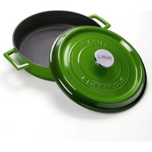 Str Store Döküm Çok Amaçlı Yayvan Tencere. Trendy Serisi ÇAP(Ø)32CM. Yeşil