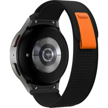 Samsung Galaxy Watch 7/6/5/4/fe Serisi (40MM/44MM) Watch 6/4 Classic (47MM/43MM/42MM) Samsung Watch 5 Pro 45MM Için Hafif ve Bileği Rahatsız Etmeyen 20MM Kavisli Trail Loop Kumaş Kordon