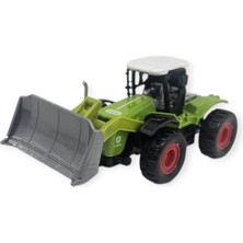 Farm Mini Oyuncak Traktör - 14 cm Geniş Kepçeli Dozer Çiftlik Aracı (Lisinya)