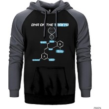 Z zepplin Dna Of The Trakya Gri Renk Reglan Kol Kapşonlu Sweatshirt