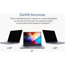 Str Store 16 Inç Laptop ve Notebook ile Uyumlu Gizlilik Filtresi Privacy Screen Anti-Spy Film 34.5X21.6CM Yan Açı Karartma Göz Koruma Anti Glare Uv Koruma Parmak Izi Önleyici Pet Ekran Koruma (16 Inç)