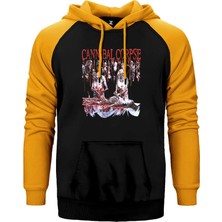 Z zepplin Cannibal Corpse Essential Çift Renk Reglan Kol Sweatshirt / Hoodie