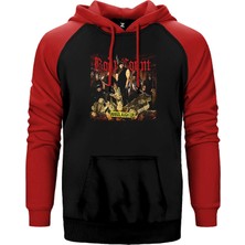 Z zepplin Body Count Manslaughter Kırmızı Renk Reglan Kol Kapşonlu Sweatshirt