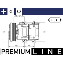 Behr Klima Kompresörü Ford Transıt V.184 01- Mhl-Acp 855 000P
