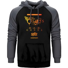 Z zepplin Born Of Osiris Simulation American Tour Çift Renk Reglan Kol Sweatshirt / Hoodie