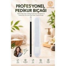 Creatividad Solutions Pedikür Bıçağı Profesyonel  - Batık Tırnak, Nasır, Sertleşmiş Ölü Deri Temizleme ve Kütikül Alıcı Düz Uçlu Dikey Nasır Törpüsü Bıçağı 723629