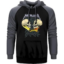 Z zepplin Metallica Sad But True Çift Renk Reglan Kol Sweatshirt / Hoodie