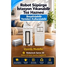 Roborock Saros 20 Uyumlu Yıkanabilir Yeniden Kullanılabilir Robot Süpürge Toz Haznesi