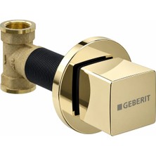 Geberit Kare Ankastre Stop Valf Taharet Musluğu Gold – Iç Set Dahil