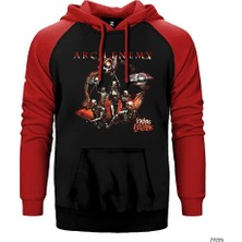 Z zepplin Arch Enemy Khaos Legions Çift Renk Reglan Kol Sweatshirt / Hoodie