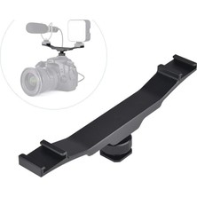 Str Store Dslr Için Flaş Bracket Iki Girişli Flaş, Led, Mikrofon Tutucu