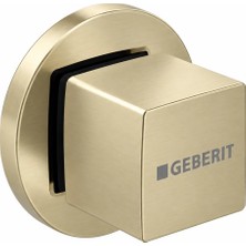 Geberit Kare Stop Valf Başlık - Dış Set - Satine Mat Gold