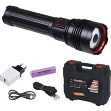 Powerdex PD-12500 Avcı El Feneri Şarjlı 50W 5000 Lümen