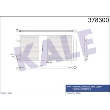 KALE RADYATÖR Kale Radyator Kale Klıma Radyatoru (Fıat Doblo 1.3 Jtd 1.6 Jtd 1.4 2.0 Jtd 10-)