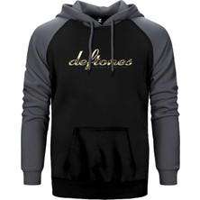 Z zepplin Deftones B-Sides Gri Renk Reglan Kol Kapşonlu Sweatshirt
