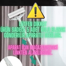 5 Adet Yedek Tüy Toplayıcı Rulo 16 cm Kedi Köpek Tüyü Toplayıcı Yapışkanlı Yedek Rulosu