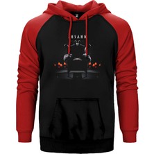 Z zepplin Ihsahn Àmr Kırmızı Renk Reglan Kol Kapşonlu Sweatshirt