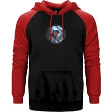 Z zepplin Crysis City Warrior Kırmızı Renk Reglan Kol Kapşonlu Sweatshirt