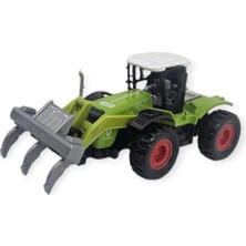 Farm Mini Oyuncak Traktör - 14 cm Geniş Tomruk Yükleyici Çiftlik Aracı (Lisinya)