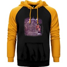 Z zepplin Sodom Better off Dead Sarı Renk Reglan Kol Kapşonlu Sweatshirt